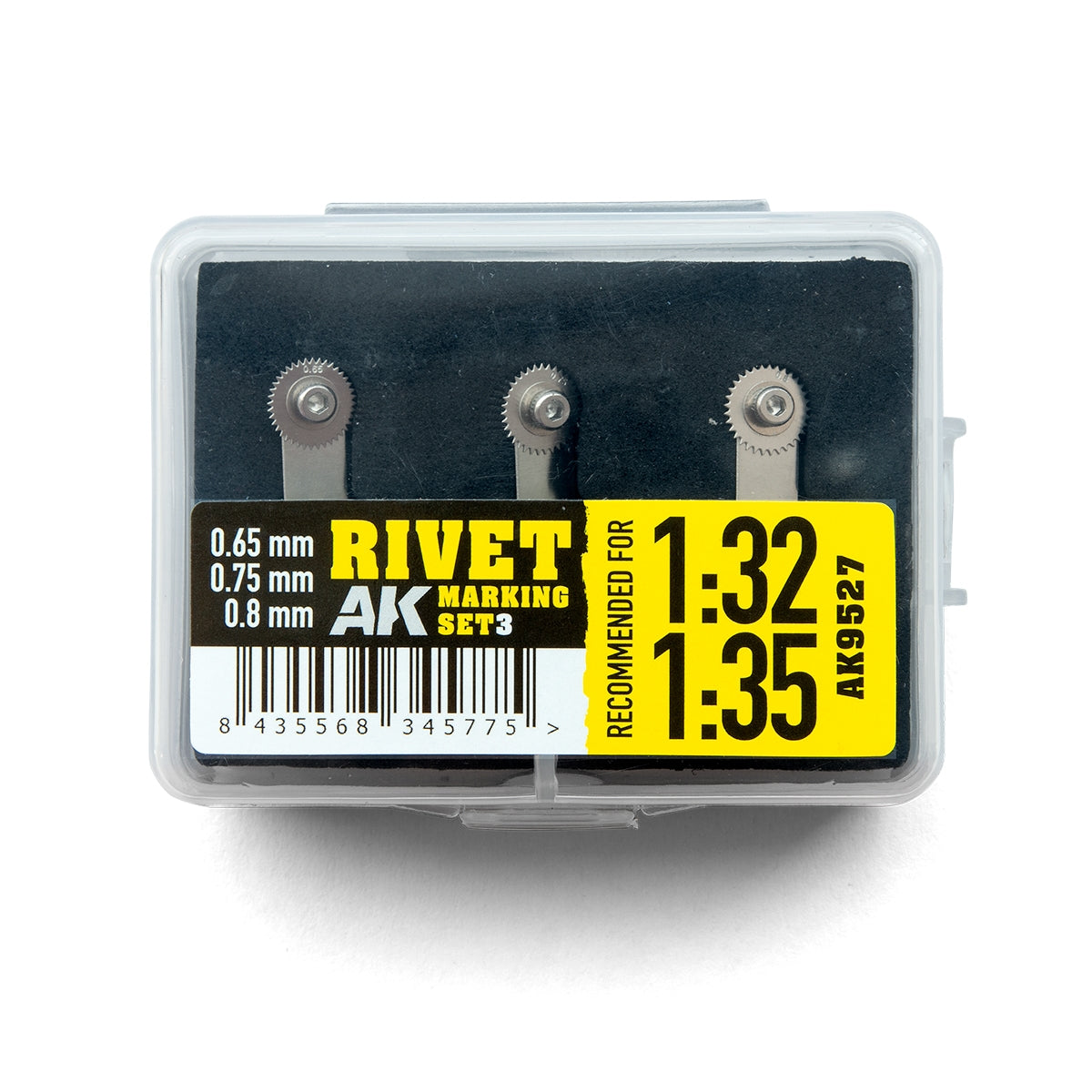 AK Interactive AK9527 RIVET MARKING SET 3 (RECOMMENDED FOR 1/32 and 1/35 SCALE)