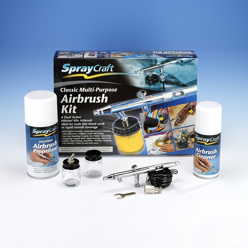 SprayCraft SP50K Classic Multi-Purpose Airbrush Kit 0.5 mm