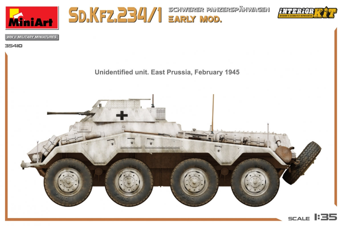 MiniArt 35410 Sd.Kfz.234/1 Schwerer Panzerspahwagen. EARLY MOD. INTERIOR KIT 1/35 – Bild 15
