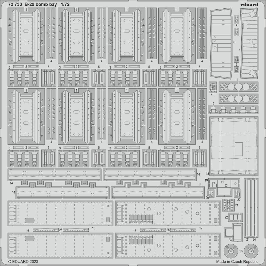 Eduard BIG72177 B-29 HOBBY 2000, ACADEMY 1/72 – immagine 2