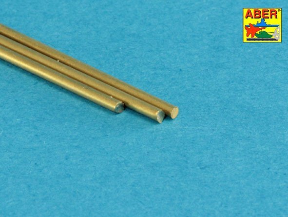 Aber BR12 Brass round rods Ø 1,2mm length 250mm x 3 pcs. – Bild 3