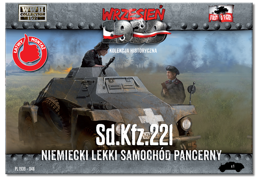 Premier véhicule blindé léger allemand Sd.Kfz.221 (1/72) PL048 – image 2