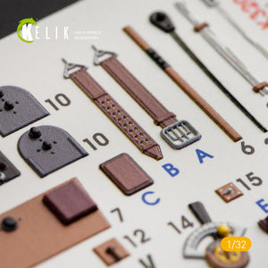 KELIK K32008 KI-61-I INTERIOR 3D DECALS FOR HASEGAWA KIT 1/32 – imagen 4