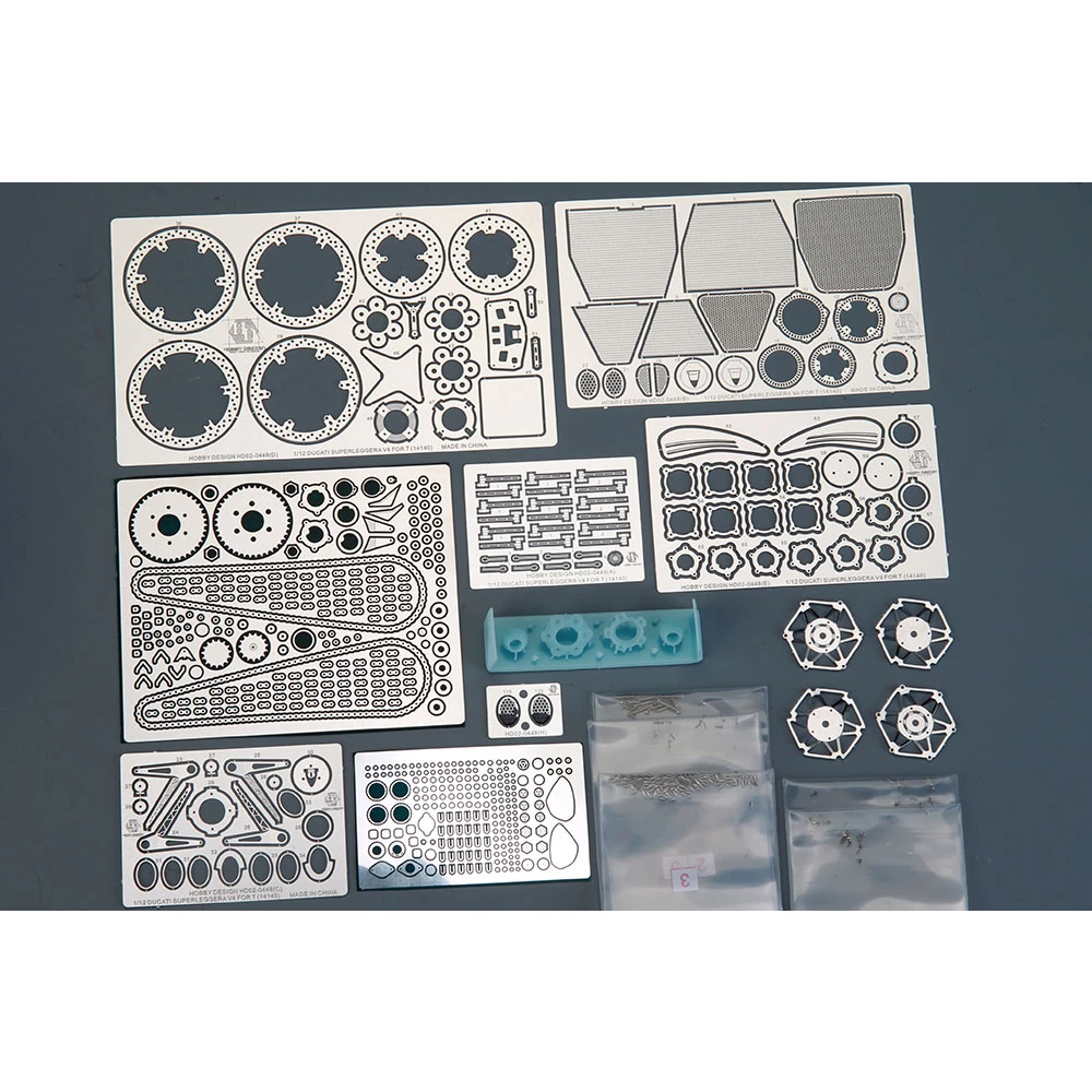Hobby Design HD02-0448 Ducati Superleggera V4 Detail-up Set ( for Tamiya 14140 ) 1/12