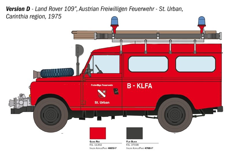 Italeri 3660 LAND ROVER FIRE TRUCK 1/24 – imagen 3