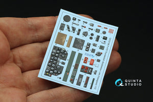 Quinta Studio QD32198 P-47D Thunderbolt Bubbletop Late 3D-Printed coloured Interior on decal paper (Hasegawa) 1/32 – imagen 4