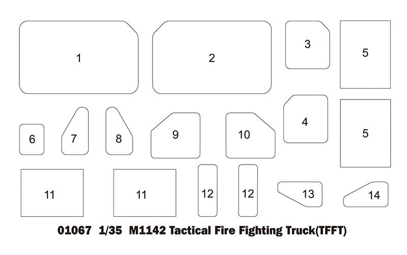 Trumpeter 01067 M1142 HEMTT TFFT (Tactical Fire Fighting Truck) 1/35 – immagine 4