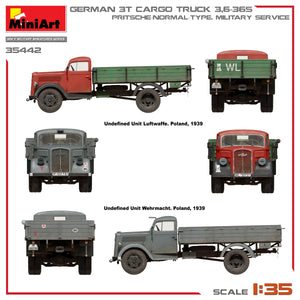 Miniart 35442 CAMION CARGO ALLEMAND 3T 3.6-36S. PRITSCHE-TYPE NORMAL. SERVICE MILITAIRE 1/35 – image 13