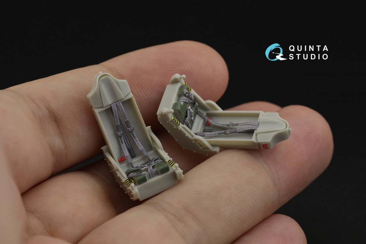 Quinta Studio QD48197 F-5F Tiger II 3D-Printed &amp;amp; coloured Interior on decal paper (for AFV Club ) 1/48 – immagine 8