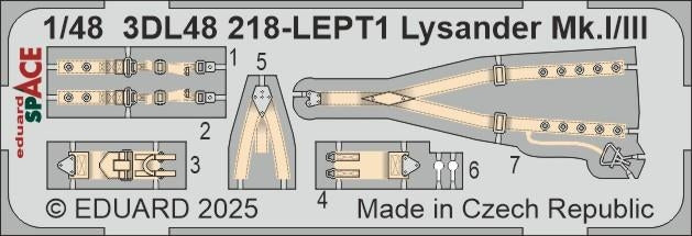 Eduard 3DL48218 Lysander Mk. I/III SPACE AIRFIX 1/48 – zdjęcie 4