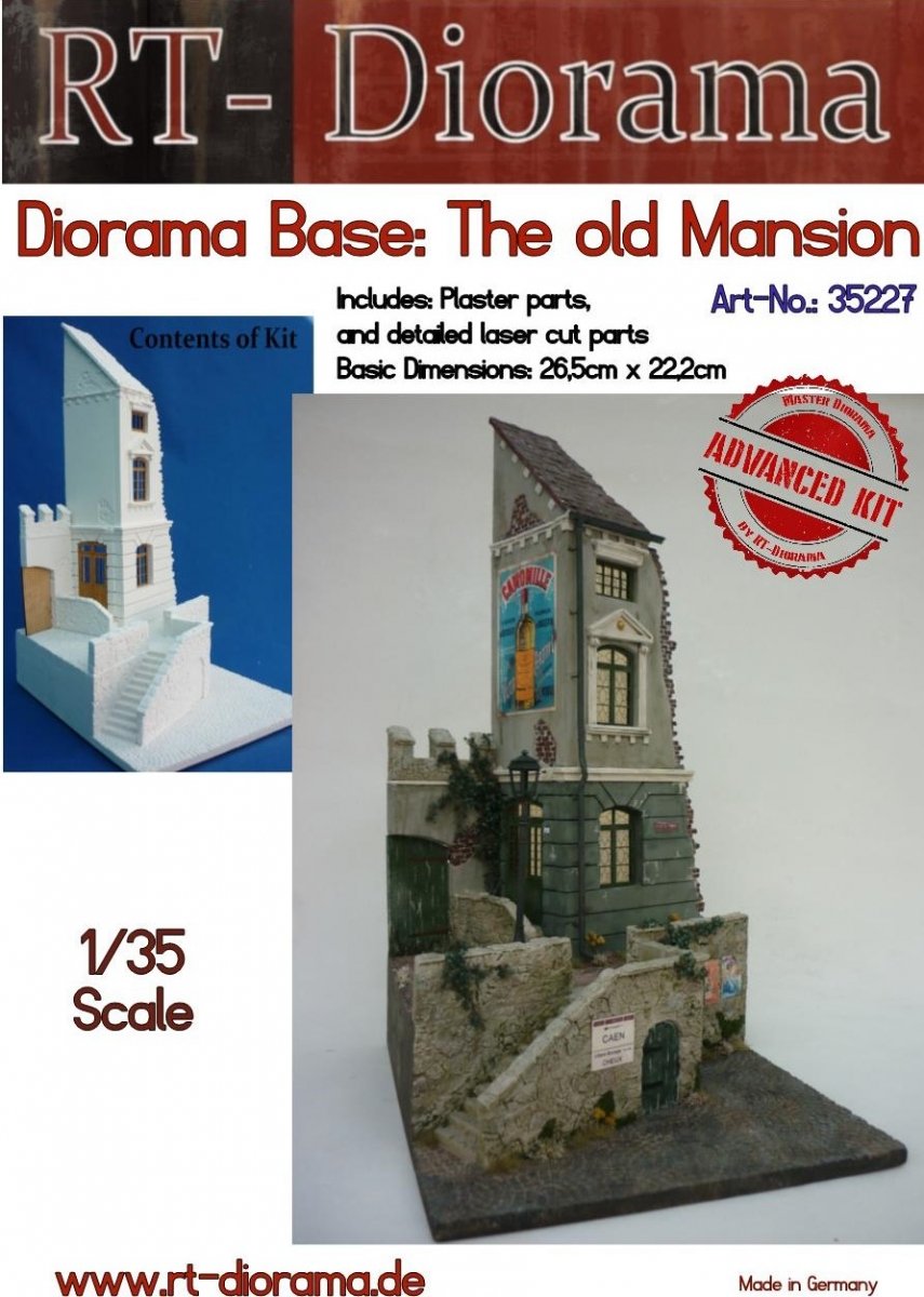 RT-Diorama 35227 Diorama-Base: "Old Mansion" 1/35