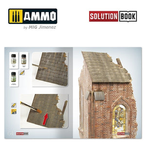 AMMO of Mig Jimenez 6510 How to Paint Brick Buildings. Colors &amp;amp; Weathering System Solution Book (Multilingual) – image 8