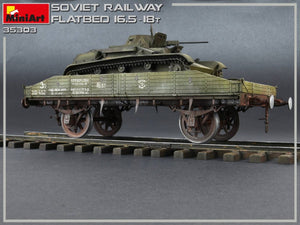 MiniArt 35303 Soviet Railway Flatbed 16,5-18t 1/35 – imagen 10