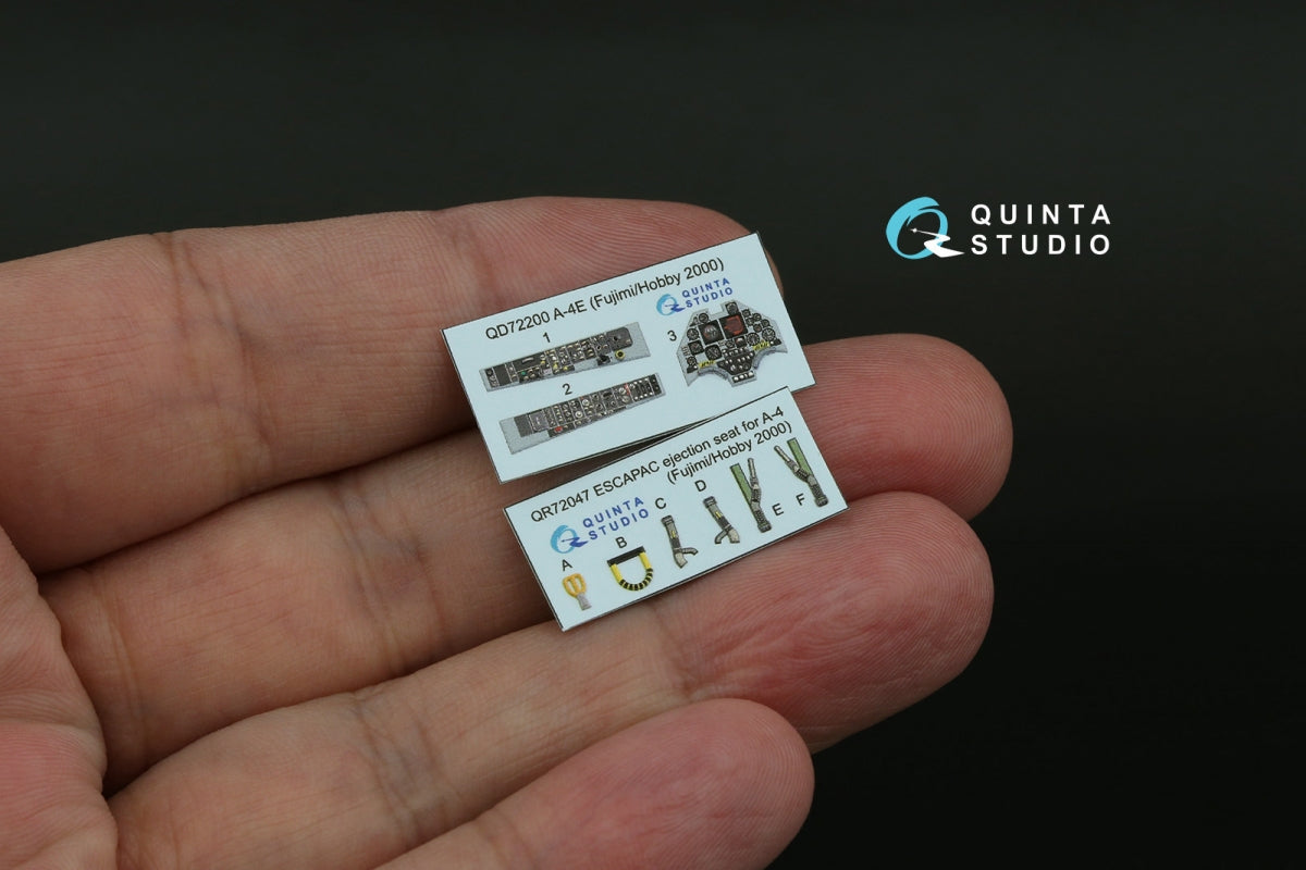 Quinta Studio QD72200 A-4E 3D-Printed &amp;amp; coloured Interior on decal paper (Fujimi/Hobby 2000) 1/72 – imagen 2