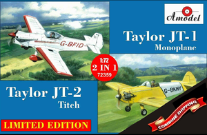 Maquette Amodel 72359 Taylor JT-1 Monoplan et Taylor JT-2 Titch 1/72