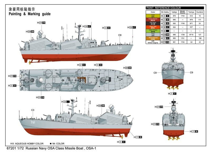I Love Kit 67201 Russian OSA Class Missile Boat OSA1 1/72 – immagine 3
