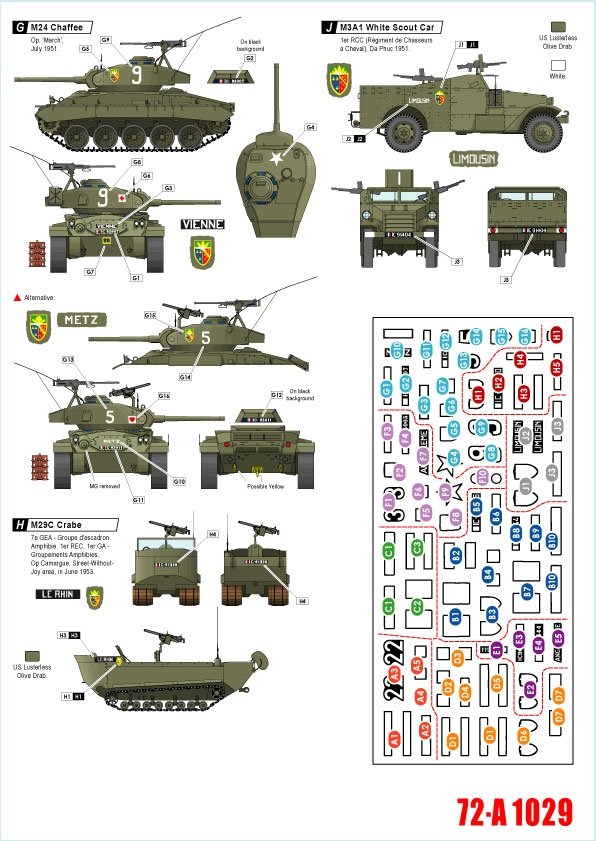 Star Decals 72-A1029 Indochine # 2. 1er RCC - Regiment de Chasseurs a Cheval 1/72 – imagen 2