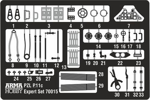 Arma Hobby 70015 PZL P.11c Expert Set 1/72 – Bild 4