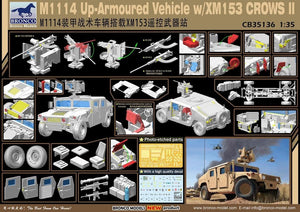 Bronco CB35136 M1114 Up-Armoured Vehicle w/XM153 CROWS II 1/35 – imagen 2