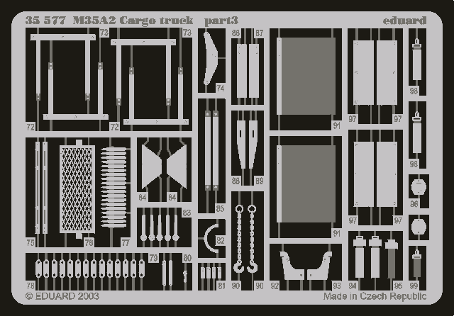 Eduard 35577 M-35A2 Cargo Truck (AFV CLUB) 1/35 – imagen 3