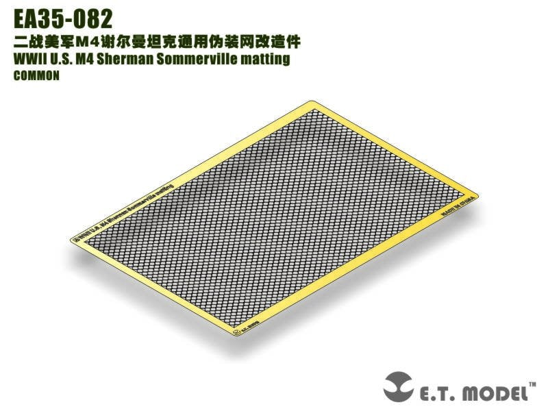 ET Model EA35-082 WWII US M4 Sherman Sommerville matting 1/35