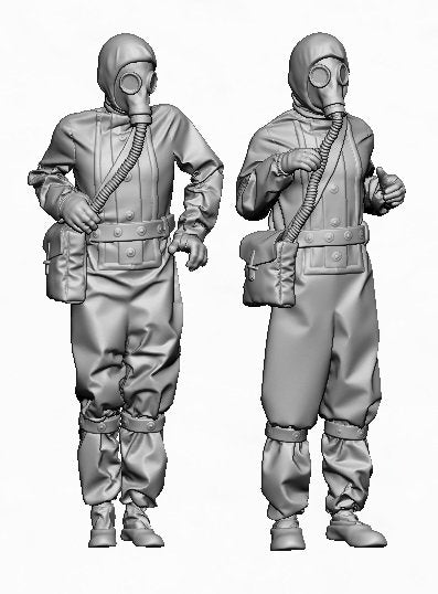 Glowel Miniatures 35043 Soviet AFV crew in chemical protective gear 1/35 – imagen 2