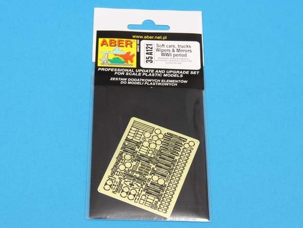 Aber 35A121 Soft cars, trucks wipers &amp;amp; mirrors WWII period 1/35 – Bild 4