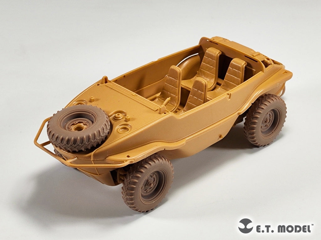 E.T. Model P35-136 WWII German Schwimmwagen Type166 Sagged wheels Wide For TAMIYA Kit 1/35 – Bild 6