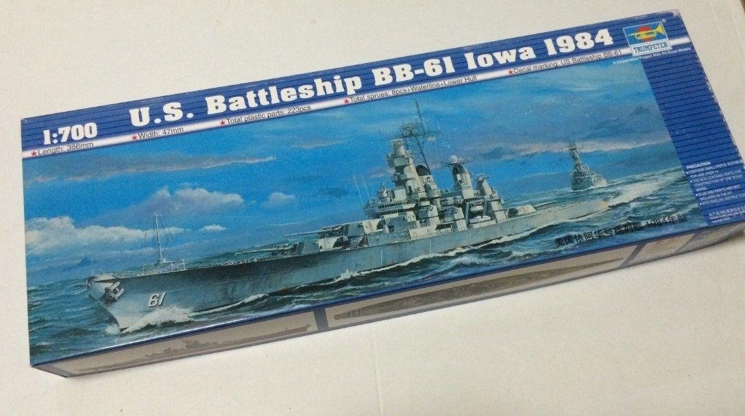 Trumpeter 05701 US Battleship BB-61 Iowa 1984 Modern 1/700 – imagen 2