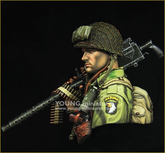 Young Miniatures YM1873 WW2 US AIRBORNE avec M1919 1/10 – image 8