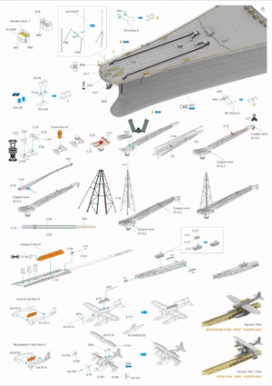 Very Fire BELBV350902DX IJN Yamato Warship Kit DX Deluxe version 1/350