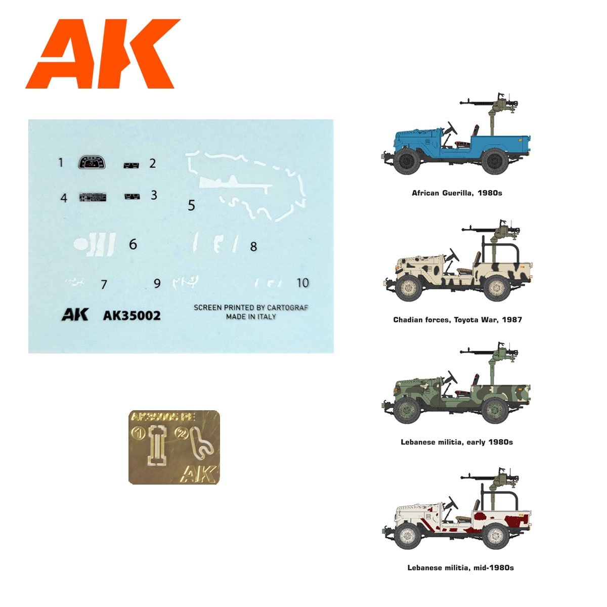 AK Interactive AK35002 FJ43 PICKUP WITH DSHKM 1/35 – immagine 3