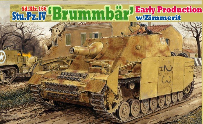 Dragon 6596 Sd.Kfz.166 Stu.Pz.IV Brummbaer Early Production w/Zimmerit 1/35