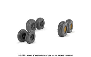 Armory Models AW48413 BAC TSR.2 wheels w/ weighted tires, type “b” (GY) 1/48 – imagen 4