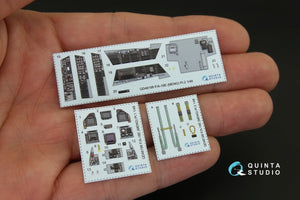 Quinta Studio QD48198 F/A-18E 3D-Printed &amp;amp; coloured Interior on decal paper (for Meng kit) 1/48 – imagen 2