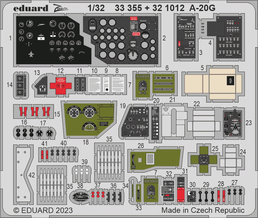 Eduard BIG33156 A-20G HONG KONG MAQUETTES 1/32 – image 5