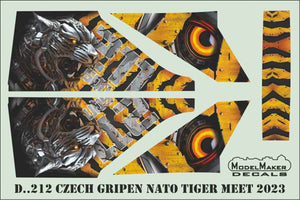 ModelMaker Decals D48212 Czech Gripen NATO Tiger Meet 2023 1/48 – imagen 2
