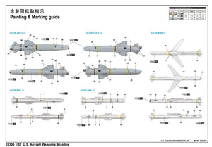 Trumpeter 03306 Armement des avions américains : Missiles 1/32 – image 3
