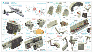 Quinta Studio QD32114 Ju 88A-4 3D-Printed &amp;amp; coloured Interior on decal paper ( Revell ) 1/32 – imagen 2