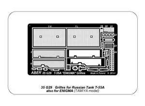 Aber 35G29 Grilles for Russian Tank T-55A also for T-55 ENIGMA 1/35 – imagen 8