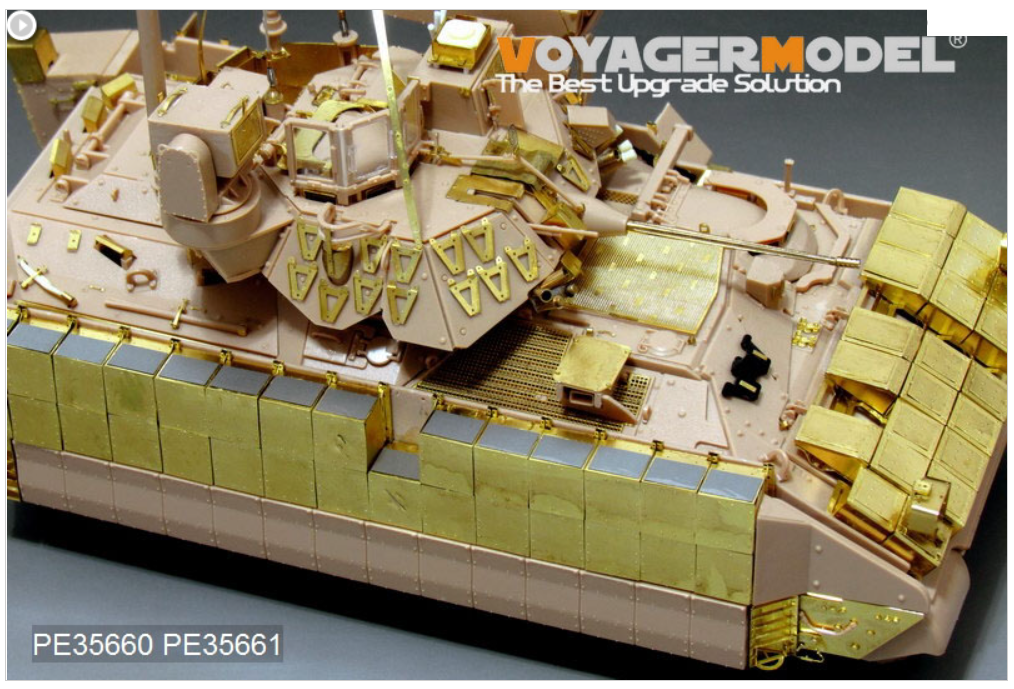 Voyager Model PE35660 Modern US Army M2A3 BRADLEY w/BUSK III IFV Basic (Gun barrel ,smoke discharger include) (For MENG SS-004) 1/35 – Bild 3