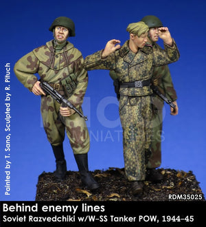 RADO Miniatures RDM35025 Soviet Razvedchiki w/W-SS tanker POW, (1944-45) 1/35 – imagen 2