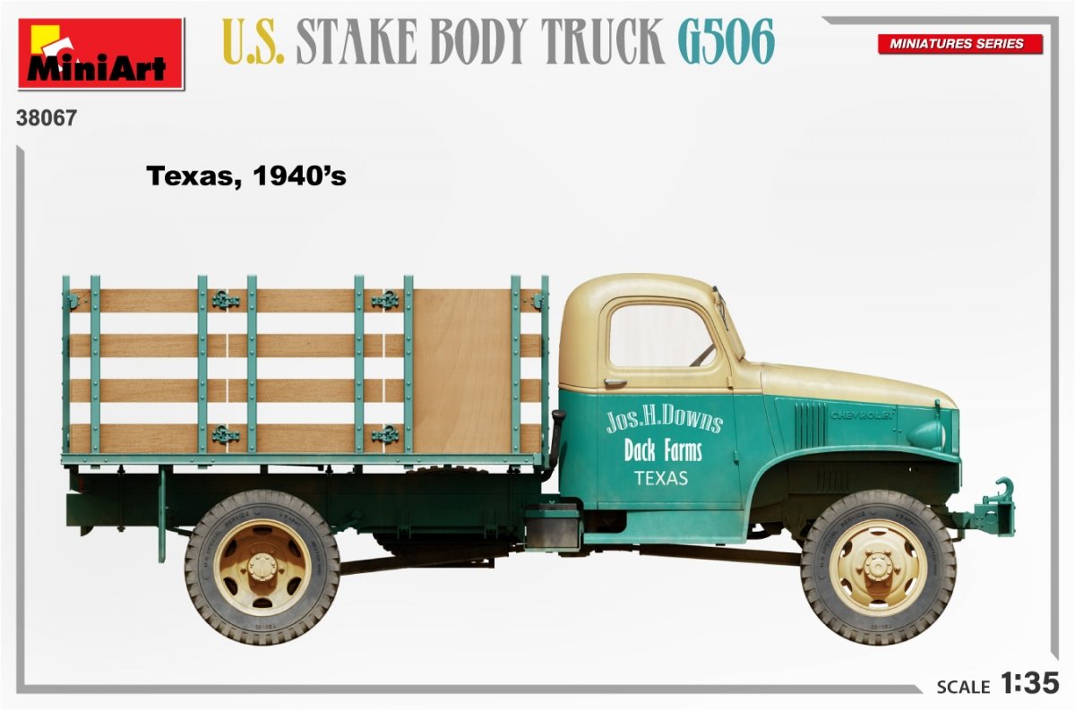 MiniArt 38067 U.S. STAKE BODY TRUCK G506 1/35 – imagen 9