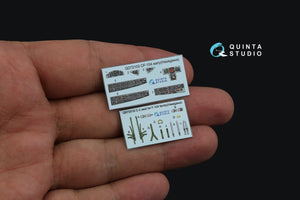Quinta Studio QD72103 CF-104 early 3D-Printed &amp;amp; coloured Interior on decal paper (Hasegawa) 1/72 – immagine 4
