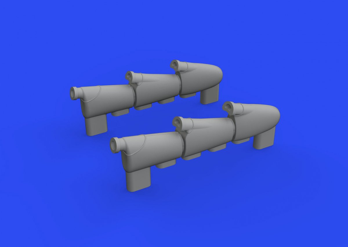 Eduard 672301 Hurricane Mk. I exhaust stacks ARMA HOBBY 1/72 – immagine 2