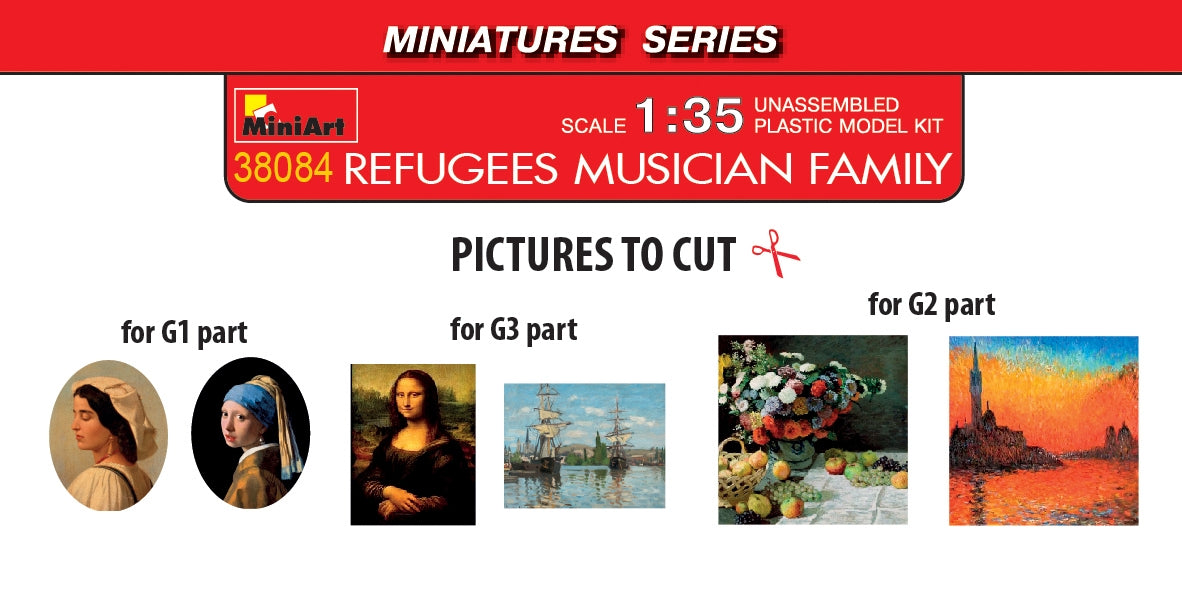 MiniArt 38084 REFUGEES. MUSICIAN FAMILY 1/35 – zdjęcie 2