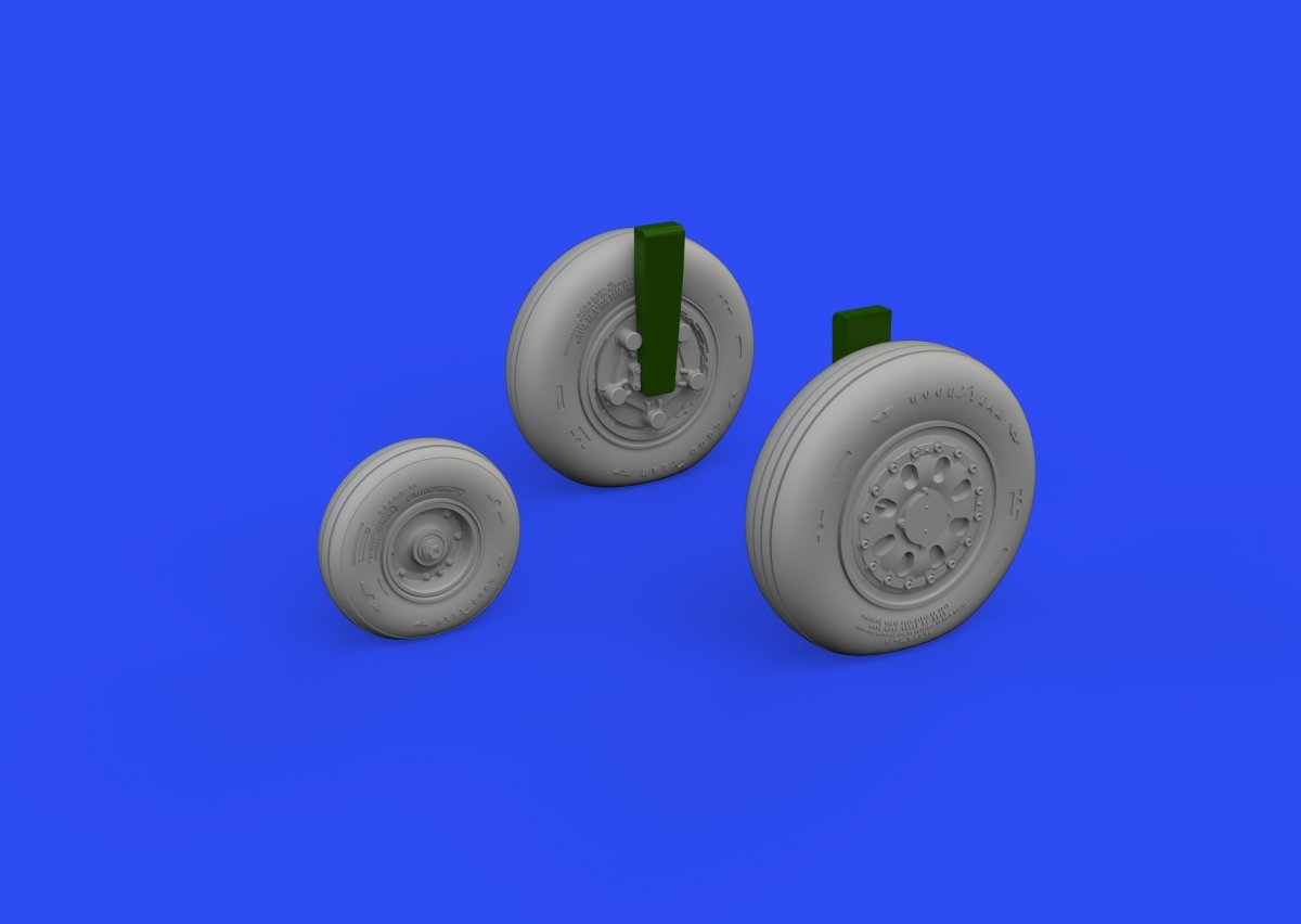 Eduard 648744 F-15C/D/J/N wheels GREAT WALL HOBBY 1/48 – imagen 2