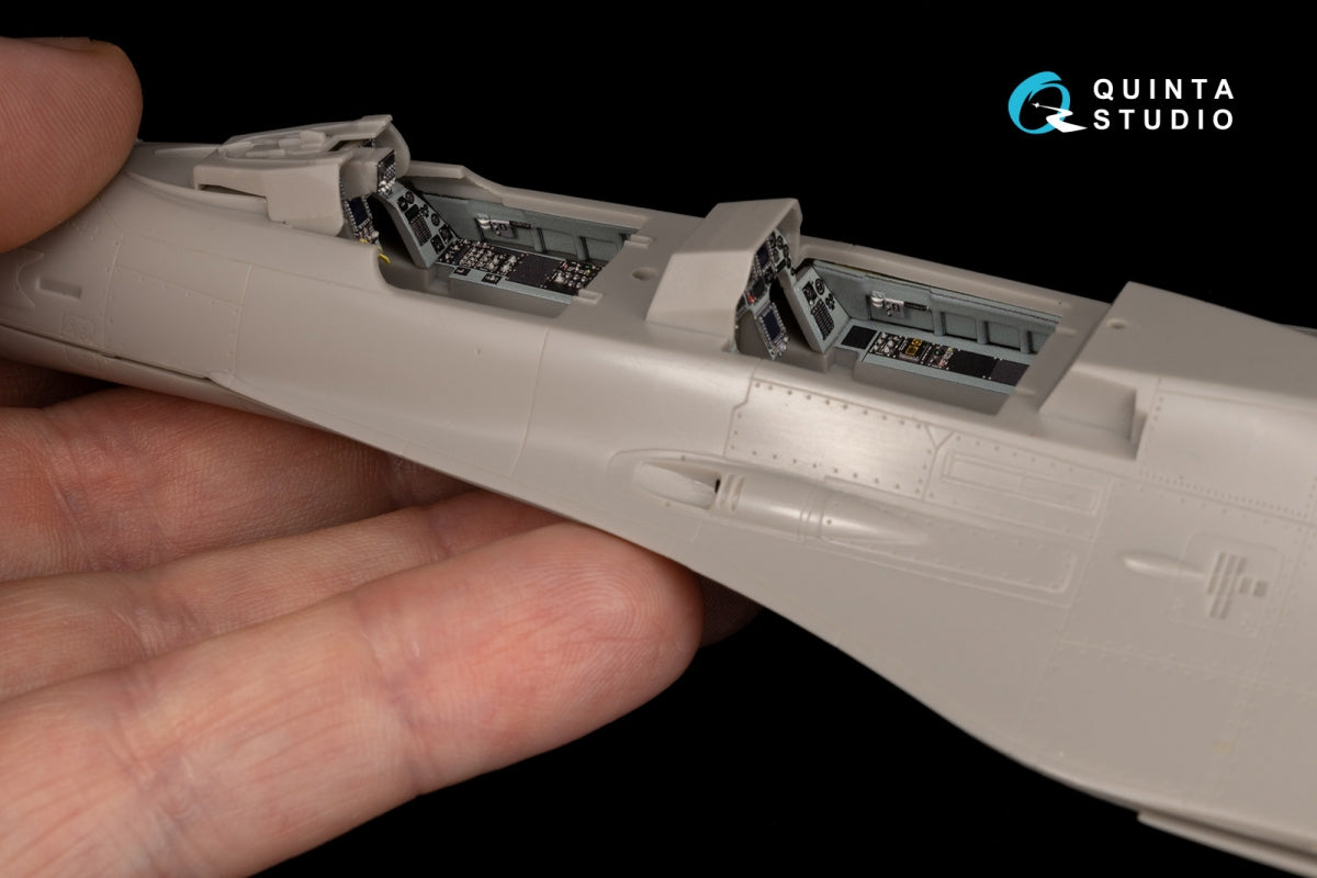 Quinta Studio QDS-48059 Mitsubishi F-2B 3D-Printed coloured Interior on decal paper (Hasegawa) (small version) 1/48 – immagine 10