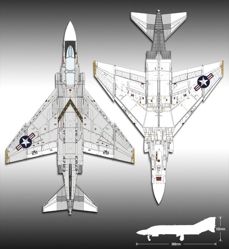 Academy 12305 USN F-4J VF-84 Jolly Rogers 1/48 – imagen 3