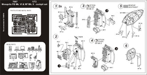 Ensemble de cockpit Aires 7067 MOSQUITO FB Mk.VI / NF Mk.II 1/72 TAMIYA – image 2
